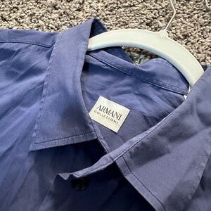 Armani Collezioni Man Blue long sleeve Shirt